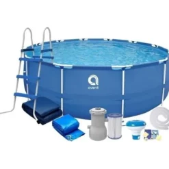 Avenli Simbassäng 420 X 84 Cm Med Filterpump - Komplett Set
