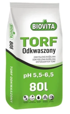 Avsyrad trädgårdstorv för växter 80 l