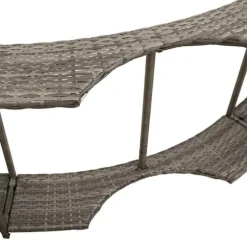 Badtunna infattning med förvaring och trappsteg i trä | Färg: Grå | Storlek: Standard