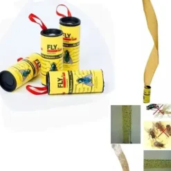 Baiou® 4 attraktiva flugband Rullar flugfångare fångar flygande flugor, myggor och insekter