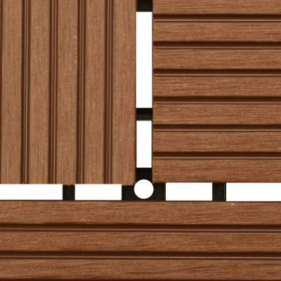 Balkongplattor Bruna WPC 30 x 30 cm 11 st - Golvbeläggning