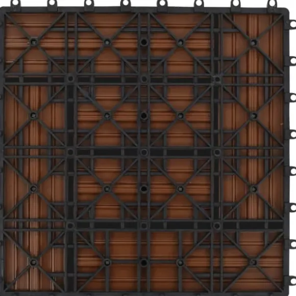 Balkongplattor Bruna WPC 30 x 30 cm 11 st - Golvbeläggning