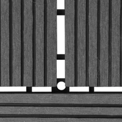 Balkongplattor Grå WPC 30 x 30 cm 11 st