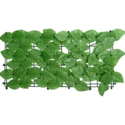 Balkongskärm gröna blad 200x100 cm