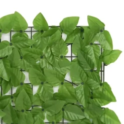 Balkongskärm gröna blad 300x150 cm