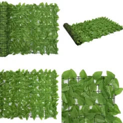 Balkongskärm gröna blad 400x100 cm - Balkongskärm - Balkongskärmar - Home & Living