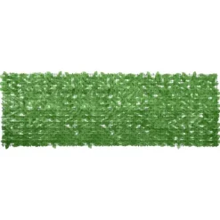 Balkongskärm med gröna blad - Integritet och mysig atmosfär | Storlek: 300x100 cm