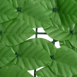 Balkongskärm med gröna blad - Integritet och mysig atmosfär | Storlek: 300x100 cm