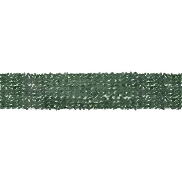 Balkongskärm mörkgröna blad 400x75 cm