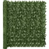 Balkongskärm mörkgröna blad 500x150 cm