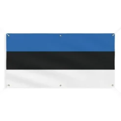 Banner Flag of Estonia 6 öljetter 70x140cm i polyester