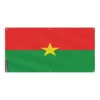 Banner Flagga för Burkina Faso 6 öljetter 110x220cm i polyester