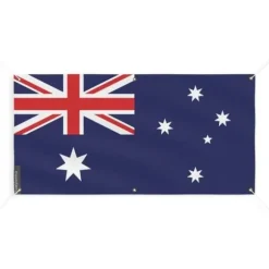 Bannern Flagga av Australien - PIXELFORMA - 60x120cm - Hållbar polyester - 6 förstärkta öglor