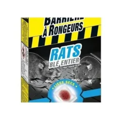 BARRIÄR FÖR RÅTTOR Lockbete på spannmål för råttor - Specialavsedda för torra platser - 150 g