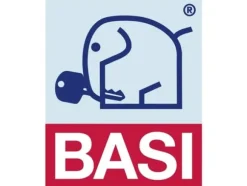 BASI SSZ 200, Väggkassaskåp, Svart, Blå, Kombinationslås, Gjuten aluminium, Vägg, nyckel