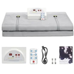 Bastu Filt, Temperaturkontroll, Bärbar Design,Ljusgrå, 180x80cm