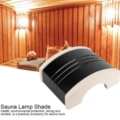 Bastu Rostfritt Stål Explosionsskydd Lampskärm Ljusskydd Bastutillbehör