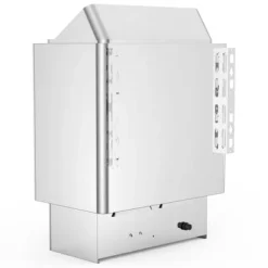 Bastuaggregat, 9KW elektrisk inbyggd styrning, 40x23x56 cm, rostfritt stål