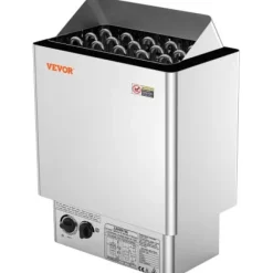 Bastuaggregat, 8kW elektrisk bastuugn, 41,2x27,4x57 cm, rostfritt stål