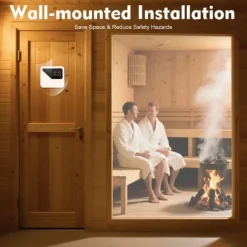 Bastuaggregat styrenhet - Extern kontrollpanel - Väggmonterad - 220–240 V - För 3–9 kW - 40–105 °C - Ljusstyrning 60 W - Digital