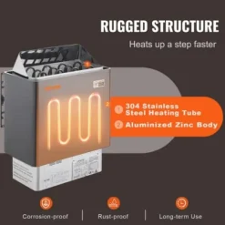 Bastuaggregat, 412x274x570 mm, Elektrisk, Inomhus Utomhus