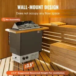 Bastuaggregat, 410x278x575 mm, Elektrisk, Inomhus/Utomhus, Rostfritt stål