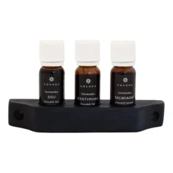 Bastudoft Emendo 3 x 10 ml, Salmiak, Tall & Sisu med Träställning