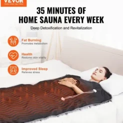 Bastu-filt Fjärrinfraröd Uppvärmning 180x79 cm, Armhål, Oxfordtyg