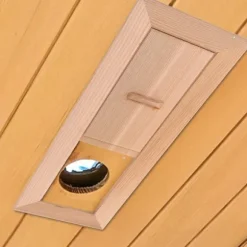 Bastuluftsugn trä rektangulär grill ventilationsutrustning luktfri lämplig för bastu och ångbad justerbar luftspalt slät yta burk