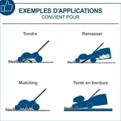 BC-MP430-X sladdlös gräsklippare - 43 cm klippning + mulching + uppsamling + justerbar höjd - SCHEPPACH 20V IXES - utan batteri eller laddare