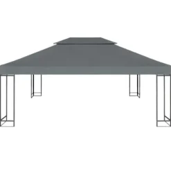 Belvederetyg - vidaXL - 4x3 m - Antracit - 310 g/m² - Vattentät