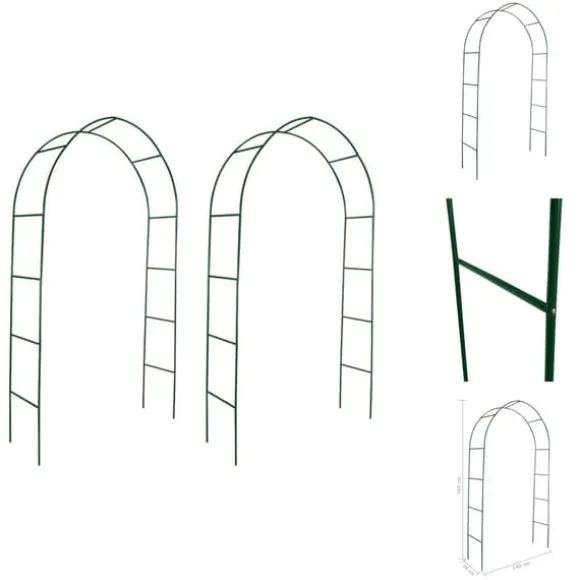 Bersåer, spaljéer & pergolor - Living Rosenbåge för klätterväxter 2 st