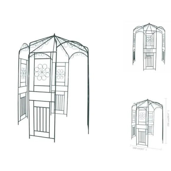 Bersåer, spaljéer & pergolor - Living Rosenbåge 250 cm mörkgrön