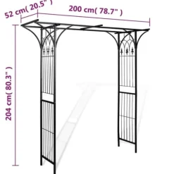 Bersåer, spaljéer & pergolor - Living Rosenbåge 200x52x204 cm