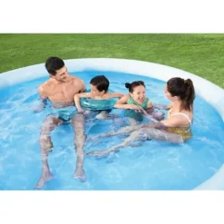 BESTWAY Bestway självbärande rund pool Fast Set 305 x 66 cm med filtrering