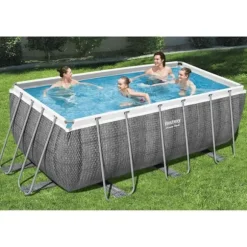 Bestway Pool Power Steel rektangulär 412x201x122 cm