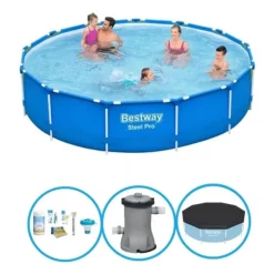Bestway Pool Steel Pro - Poolpaket - 396x84 cm