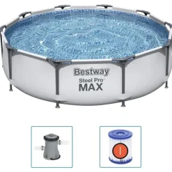 Bestway Pool Steel Pro MAX med tillbehör 305x76 cm