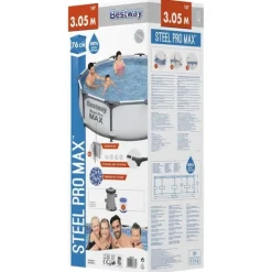 Bestway Pool Steel Pro MAX med tillbehör 305x76 cm