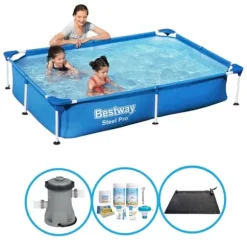 Bestway Pool Steel Pro 221x150x43 cm - Buntpaket