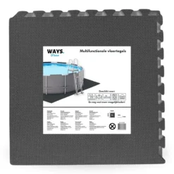 Bestway Round Uppblåsbar Fast Set Pool - 305 x 66 cm - Blå - Inklusive Tillbehör - CB13