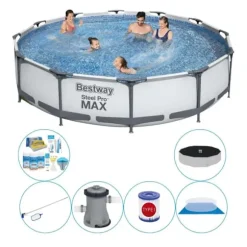 Bestway Steel Pro MAX Rund 366x76 cm - Simbassängkombinationsset