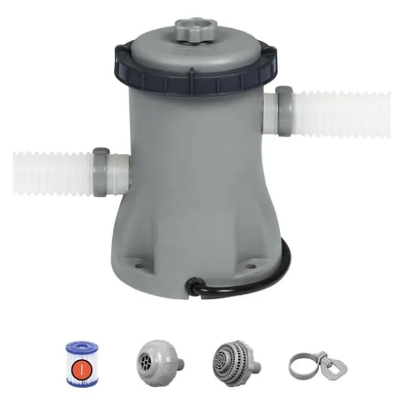 Bestway Steel Pro rektangulär 300x201x66 cm - Kombinationserbjudande för pool