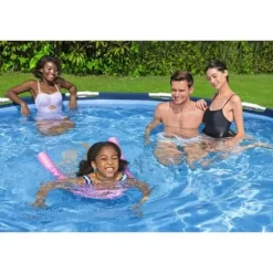 BESTWAY Steel Pro Tubular Above Ground Pool Kit 366 x 76 cm - Rund (levereras med filtreringspump och patron)