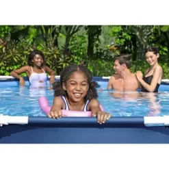 BESTWAY Steel Pro Tubular Above Ground Pool Kit 366 x 76 cm - Rund (levereras med filtreringspump och patron)