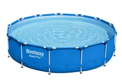 Bestway Swimming Pool - Steel Pro - 396 x 84 cm - Inklusive WAYS underhållspaket, filterpump och filter