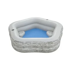Bestway Uppblåsbar familjepool 213x206x53 cm +6 År Trädgård 54423