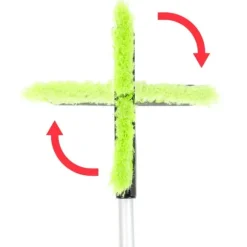 Bilskrapborste, teleskopisk snöborste, roterande 2-i-1