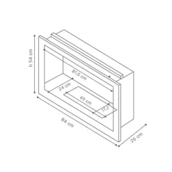 BIOETANOLINSATS FÖR KAMINER (FRONTÖPPNING) GMR