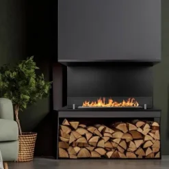 Bioetanolskamin - Trevi 90 - 3 öppna sidor - Modern design - Ekologisk